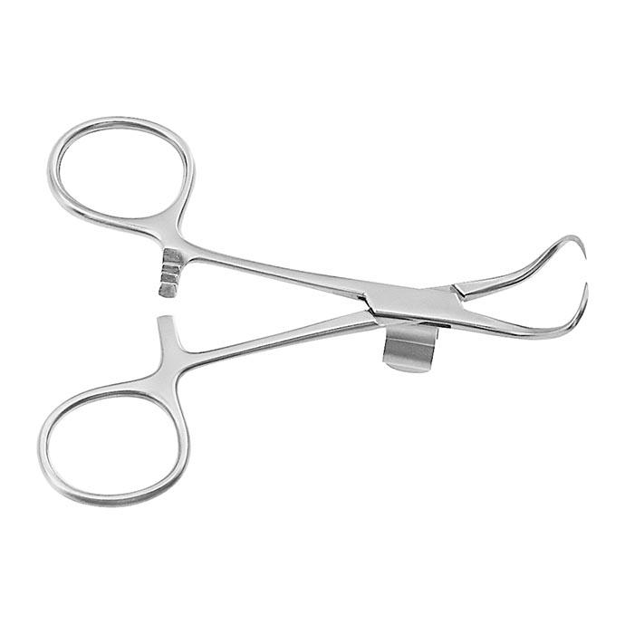 Затискач для рушників; зігнутий; гострий; 11,0см. Tontarra Medizintechnik GmbH